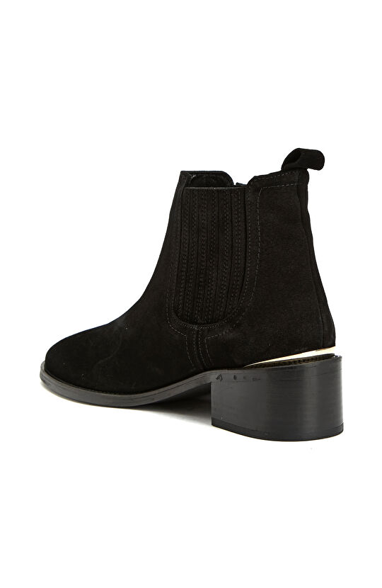 Siyah Kadın Süet Western Bot