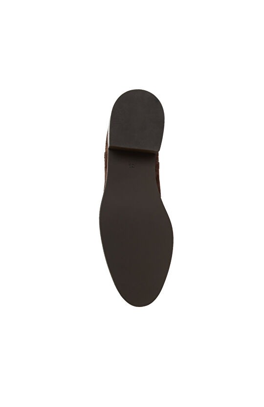 Kahverengi Kadın Deri Bot