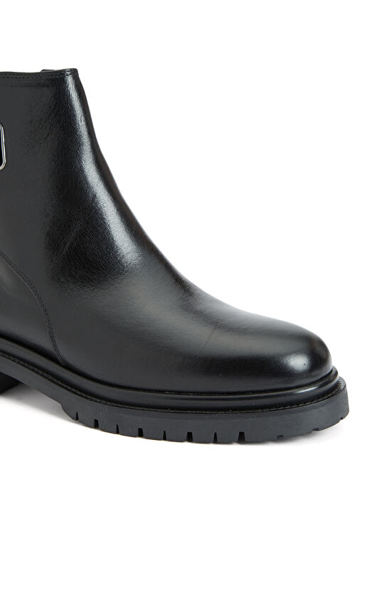 Siyah Kadın Deri Bot