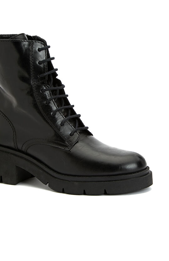 Siyah Kadın Deri Bot