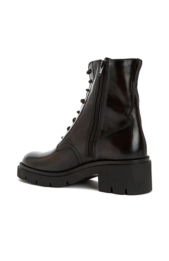 Kahverengi Kadın Deri Bot