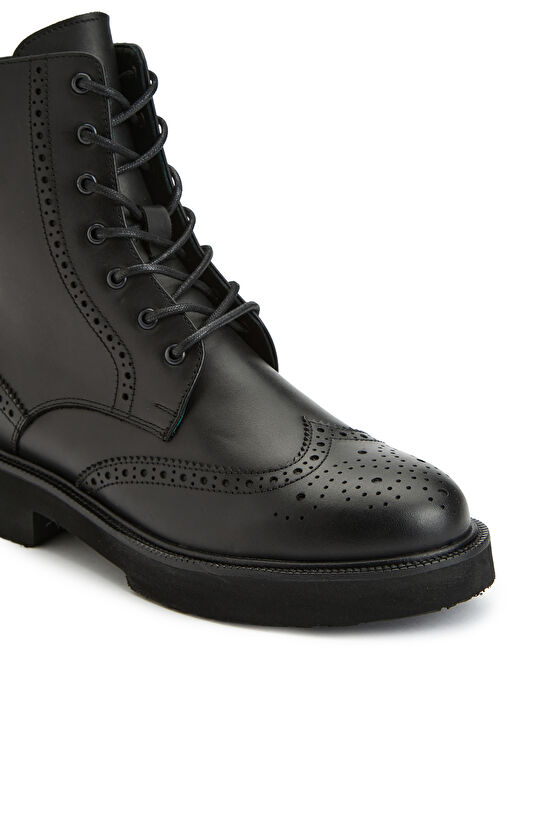 Siyah Kadın Deri Bot