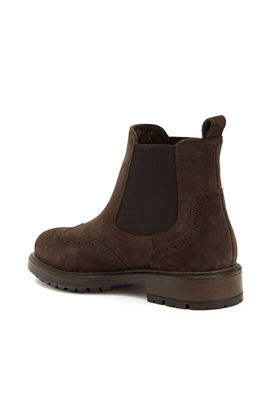 Kahverengi Zımbalı Chelsea Kadın Deri Bot