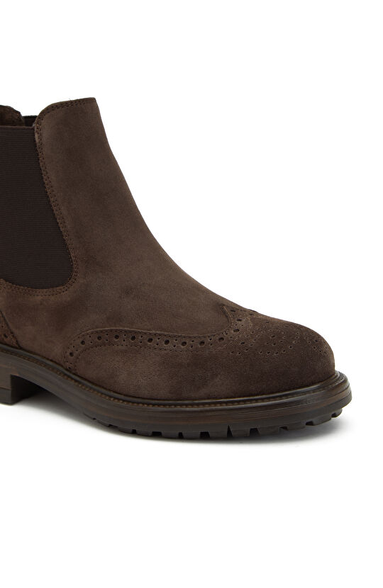 Kahverengi Zımbalı Chelsea Kadın Deri Bot