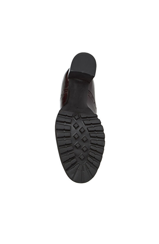 Kahverengi Kadın Topuklu Chelsea Deri Bot