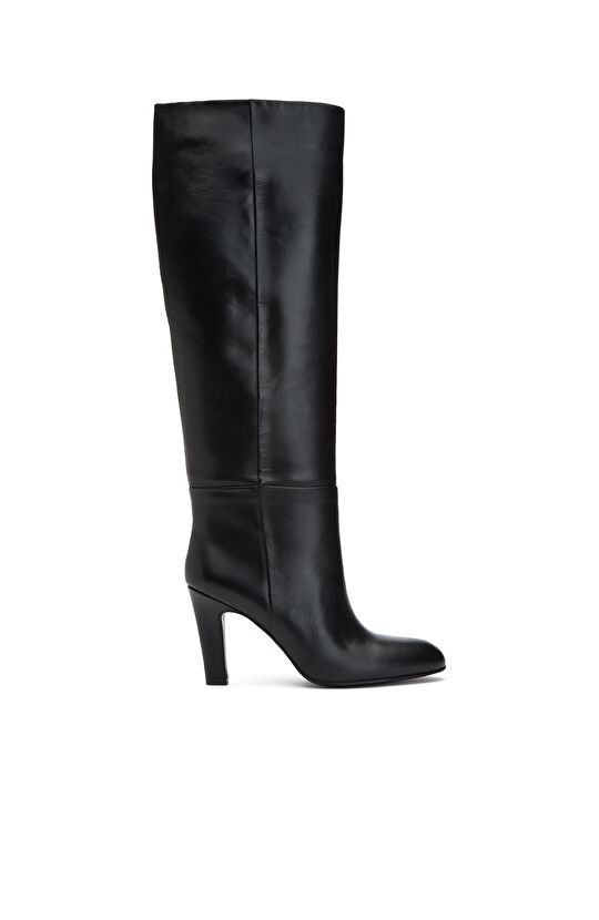 Siyah Kadın Deri Çizme