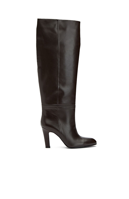 Kahverengi Kadın Deri Çizme