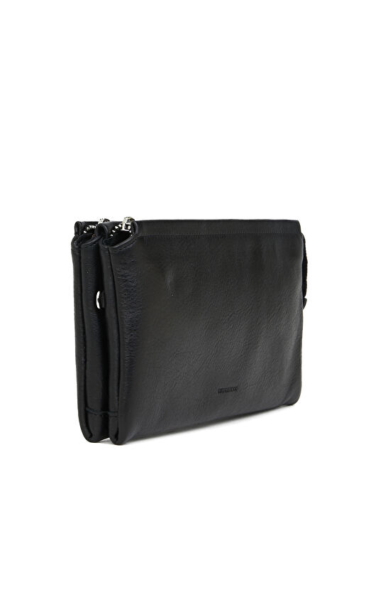 Siyah Erkek Deri Clutch