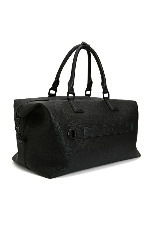 Siyah Erkek Deri Seyahat Çantası