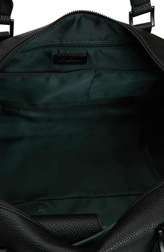 Siyah Erkek Deri Seyahat Çantası