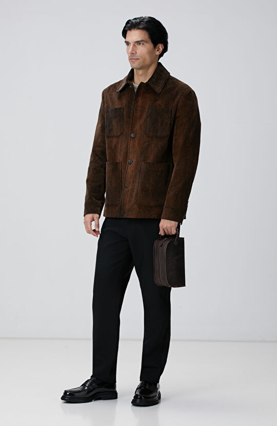 Kahverengi Erkek Deri El Çantası