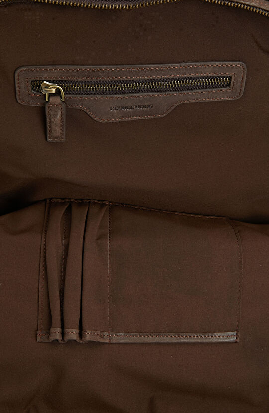 Kahverengi Erkek Süet Sırt Çantası