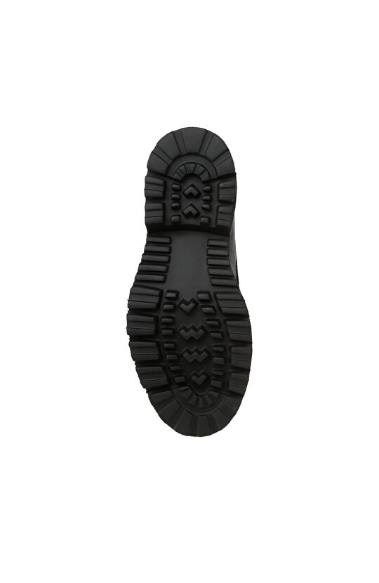 Siyah Baskılı Erkek Deri Loafer