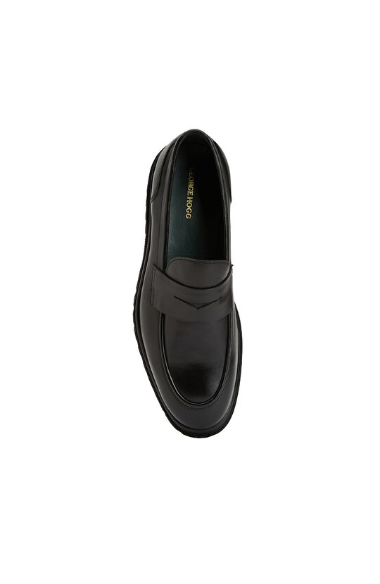 Siyah Erkek Deri Loafer