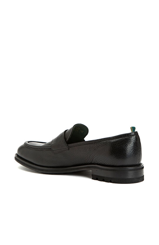Siyah Erkek Deri Loafer