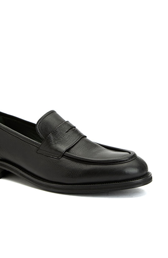 Siyah Erkek Deri Loafer