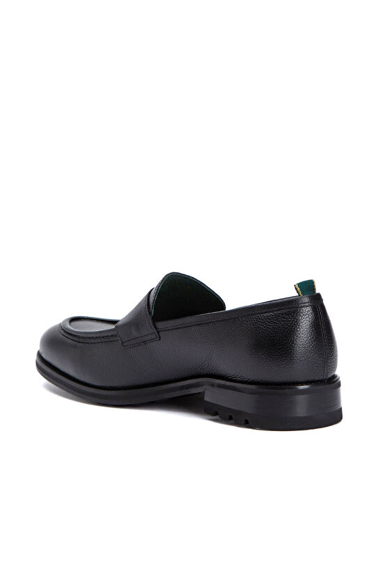 Siyah Erkek Rahat Deri Loafer