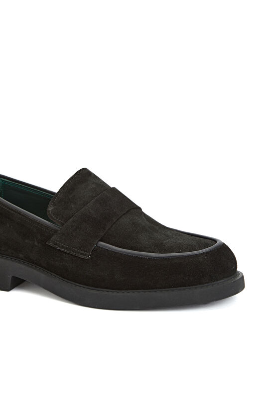 Siyah Erkek Deri Loafer