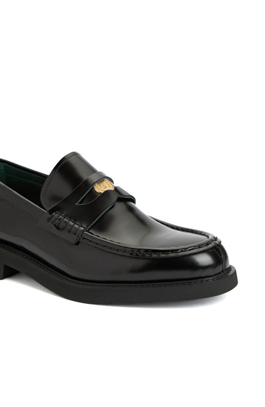 Siyah Erkek Deri Loafer