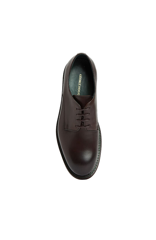 Kahverengi Saraç Detaylı Erkek Deri Ayakkabı