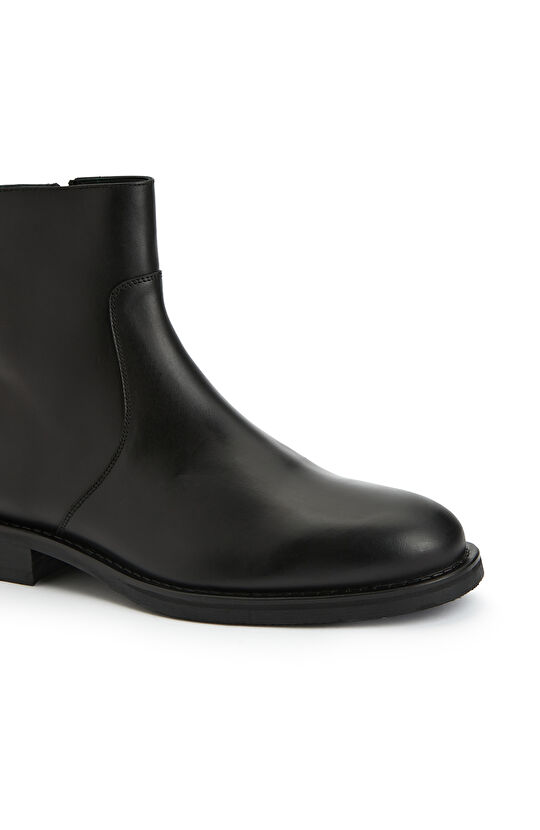 Siyah Erkek Chelsea Deri Bot