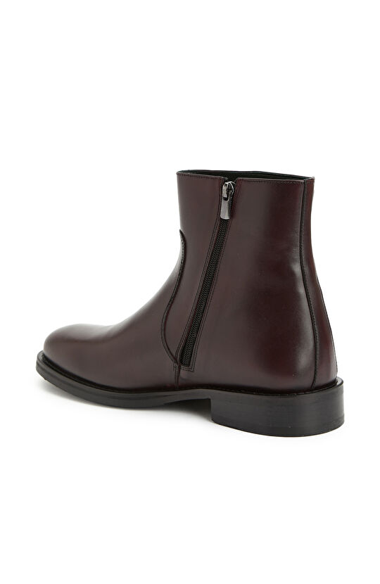 Bordo Erkek Chelsea Deri Bot