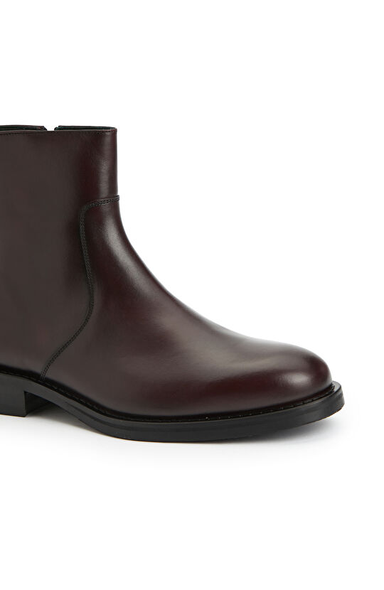 Bordo Erkek Chelsea Deri Bot