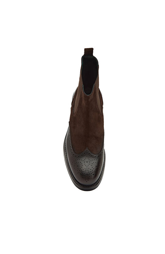 Acı Kahve Erkek Chelsea Deri Bot