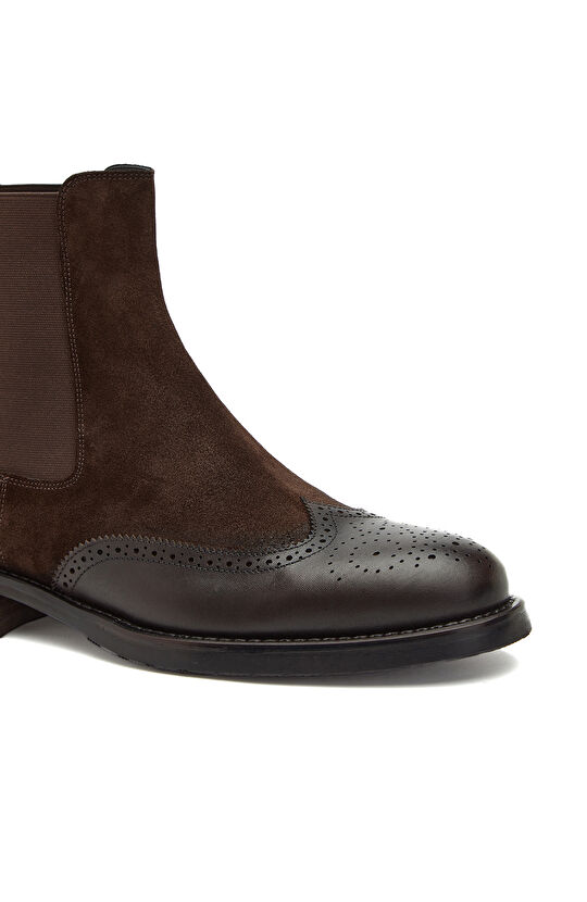 Acı Kahve Erkek Chelsea Deri Bot