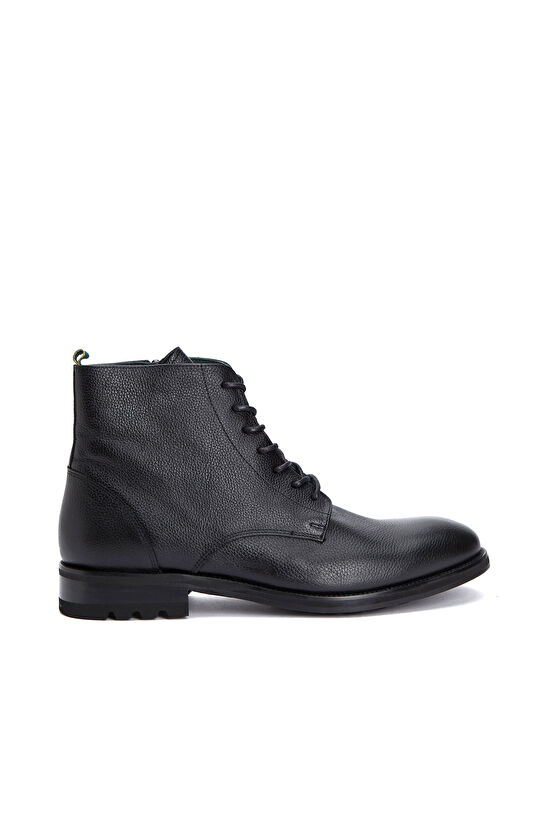 Black Men's Leather Lightweight Boots