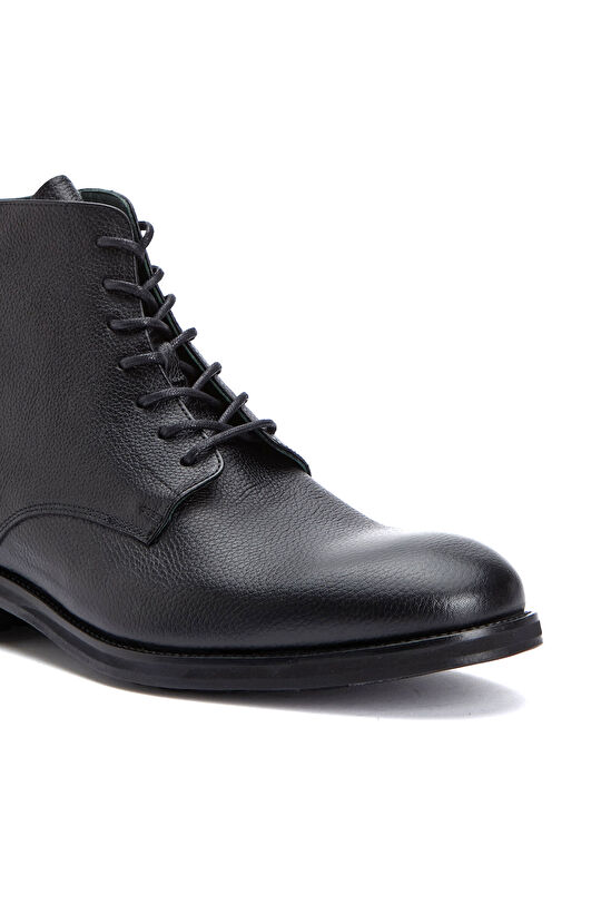 Black Men's Leather Lightweight Boots