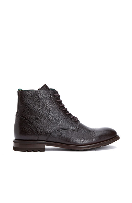 Brown Men's Leather Lightweight Boots