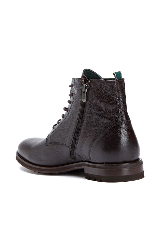 Brown Men's Leather Lightweight Boots
