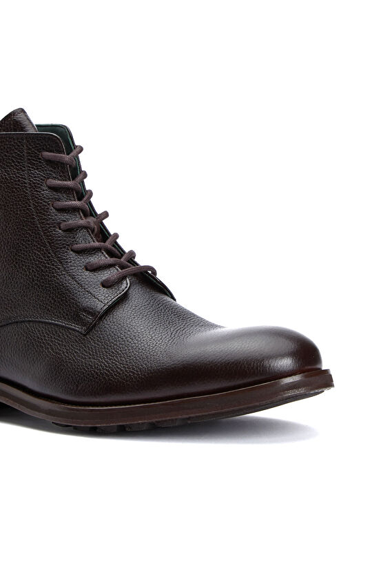 Brown Men's Leather Lightweight Boots