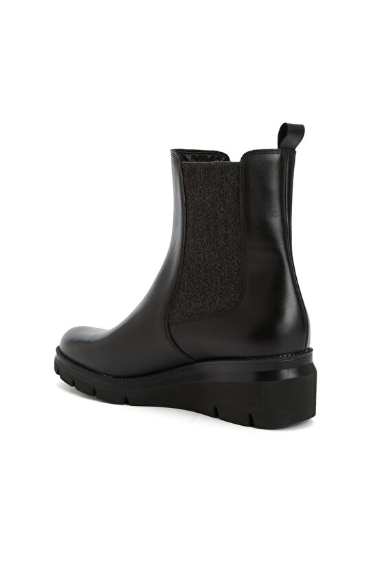 Siyah Kadın Deri Bot