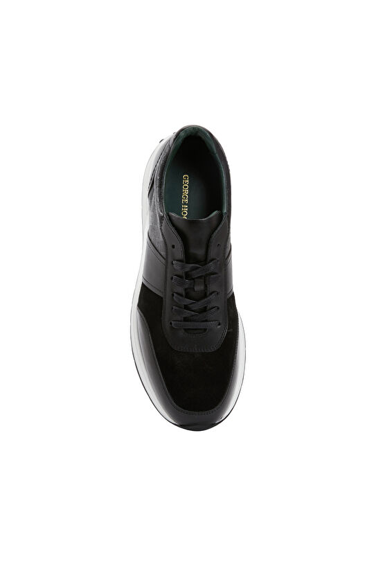 Siyah Erkek Deri Sneaker