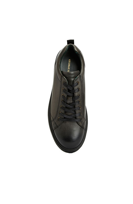 Antrasit Erkek Deri Sneaker