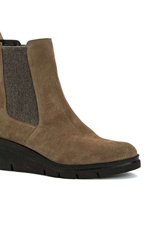 Vizon Chelsea Kadın Süet Deri Bot