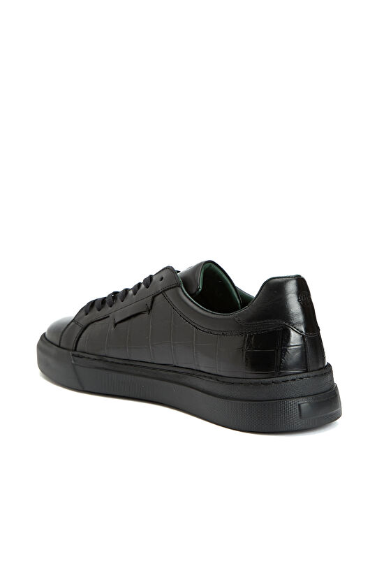 Siyah Erkek Deri Sneaker