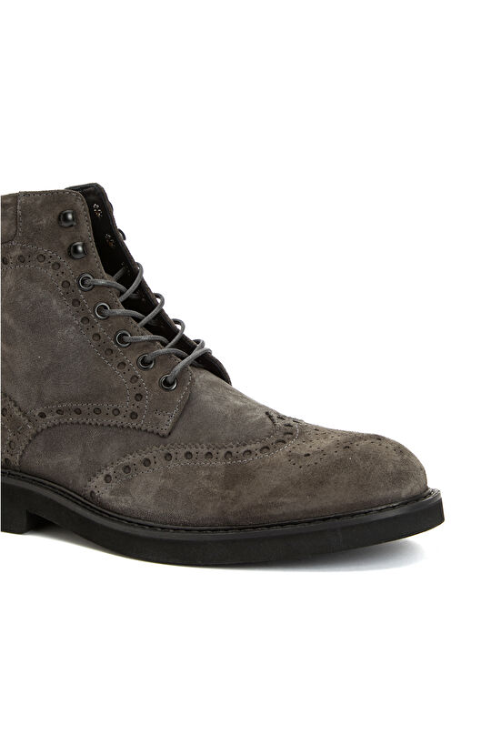 Antrasit Erkek Süet Bot