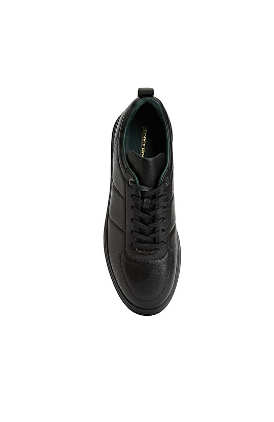 Siyah Erkek Deri Sneaker
