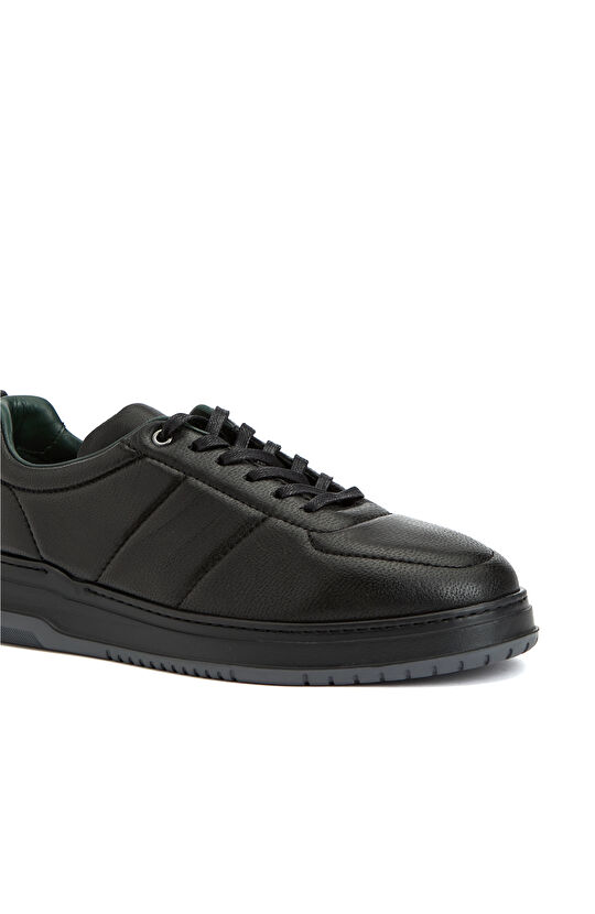 Siyah Erkek Deri Sneaker
