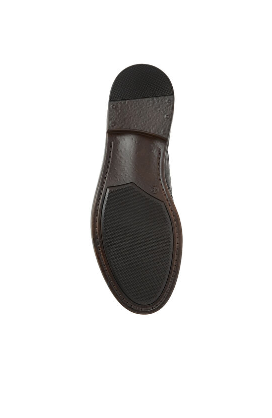 Siyah Zımbalı Erkek Deri Ayakkabı