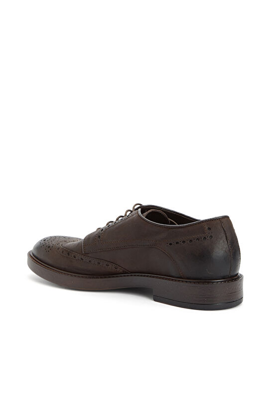Kahverengi Zımbalı Erkek Deri Ayakkabı