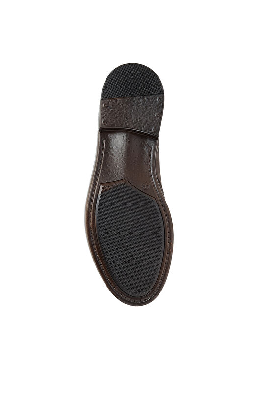 Kahverengi Zımbalı Erkek Deri Ayakkabı