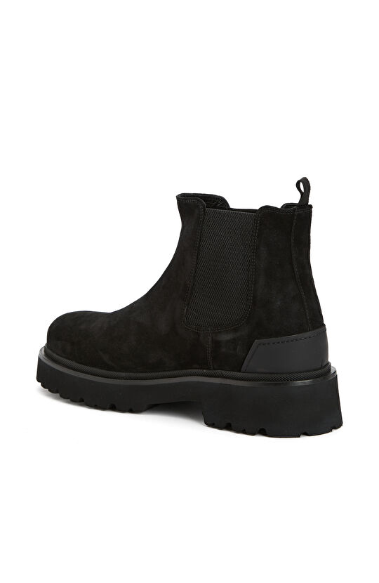 Siyah Erkek Chelsea Süet Deri Bot