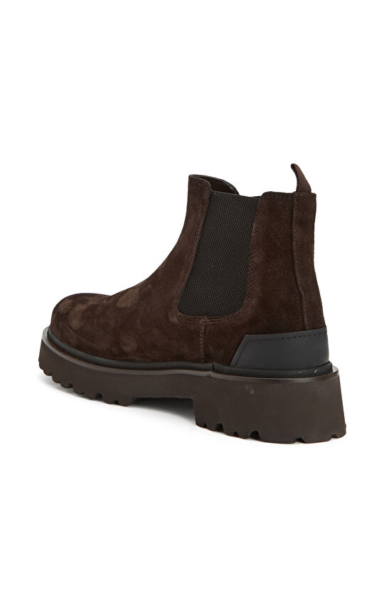 Kahverengi Erkek Chelsea Süet Deri Bot