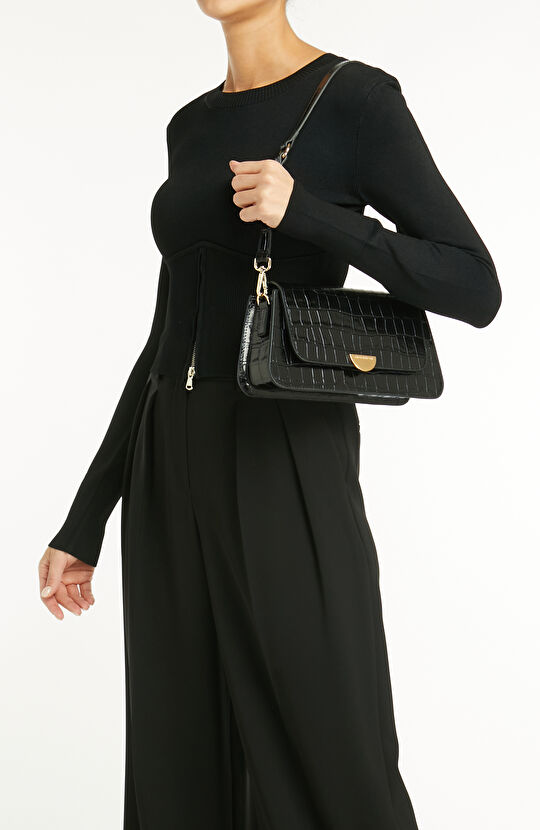 Siyah Kadın Deri Çanta