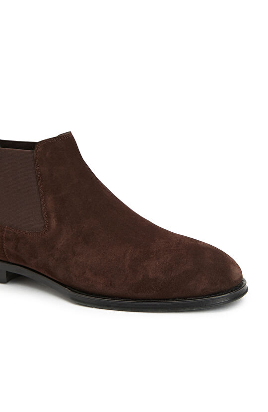 Kahverengi Erkek Chelsea Süet Deri Bot