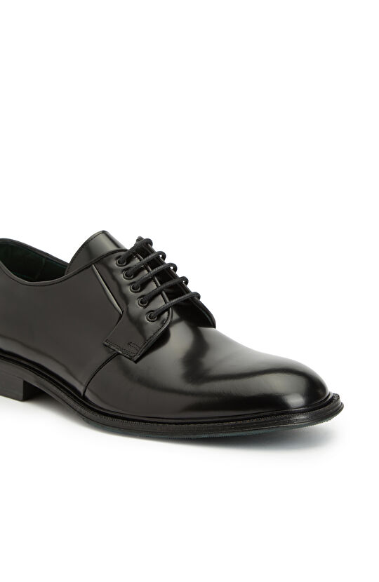 Siyah Desenli Erkek Deri Ayakkabı